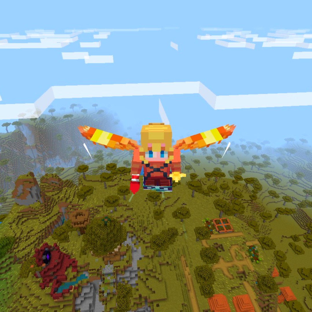 Elytra is fun #minecraft #bedrock
